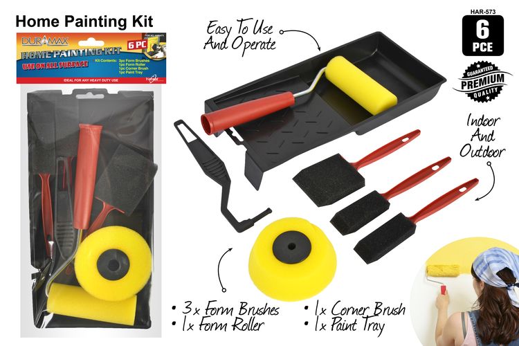 Painting Set 6 Pce W/Roller TRAY 27X14CM